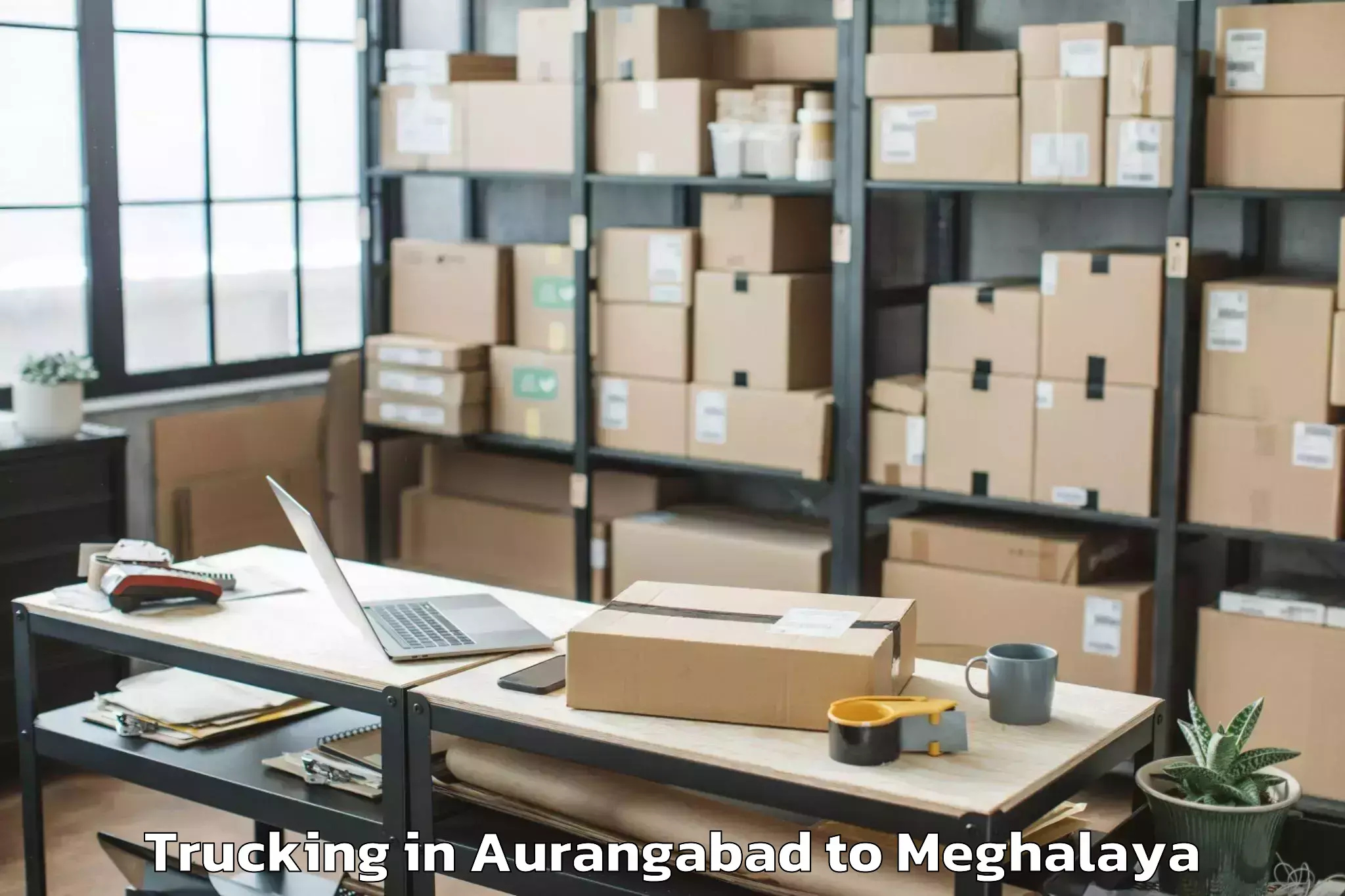 Book Aurangabad to Mawkynrew Trucking Online